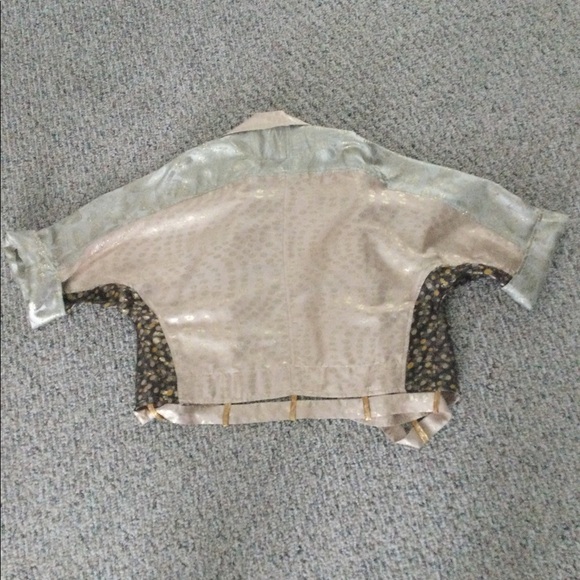 Rapsodia Metallic thread Multi fabrics Boho top - Picture 6 of 8